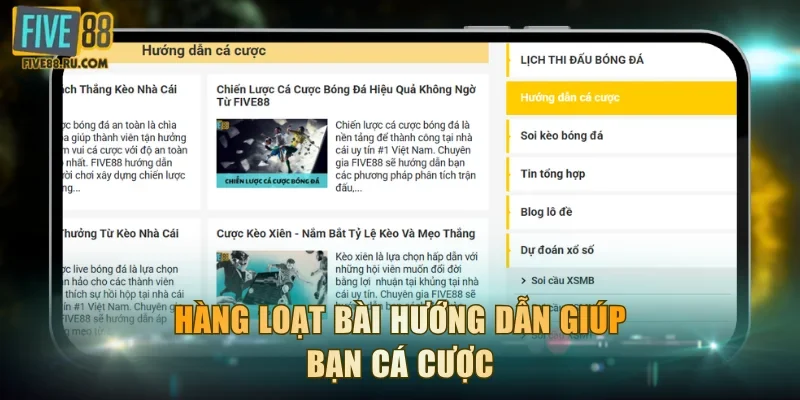Hàng loạt bài hướng dẫn giúp bạn cá cược