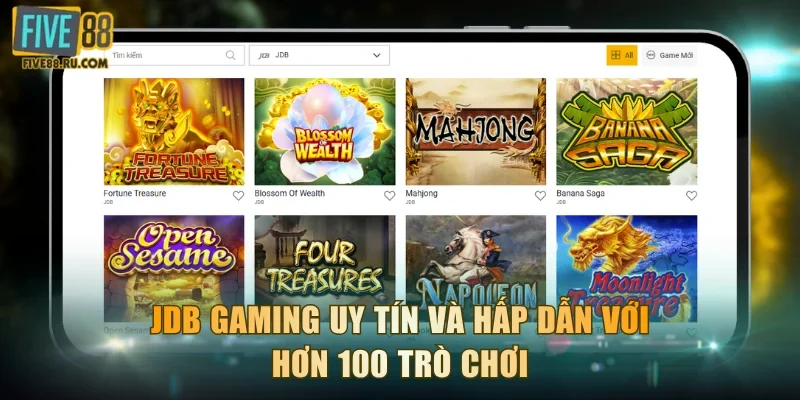 JDB Gaming uy tín và hấp dẫn với hơn 100 trò chơi