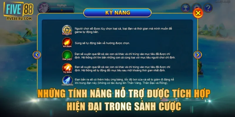 Những tính năng hỗ trợ được tích hợp hiện đại trong sảnh cược